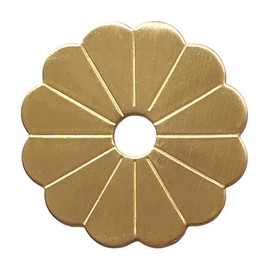 Tiazza 10Pcs Brass Backplate Washers Classical Furniture Decoration Gasket Hardware Accessories (Brass) - 1.2"