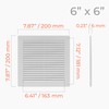 HVAC OV 8" x 8" (Outer Size) Square Air Vent