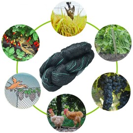 LINSOCLE 2.1 m x 30 m Bird Nets Bird Protection Net for Chicken Enclosures, Aviary Net for Chicken Run, Vineyards, Pond, Vegetable Farm, Garden (Mesh Size 2.5 x 2.5 cm)