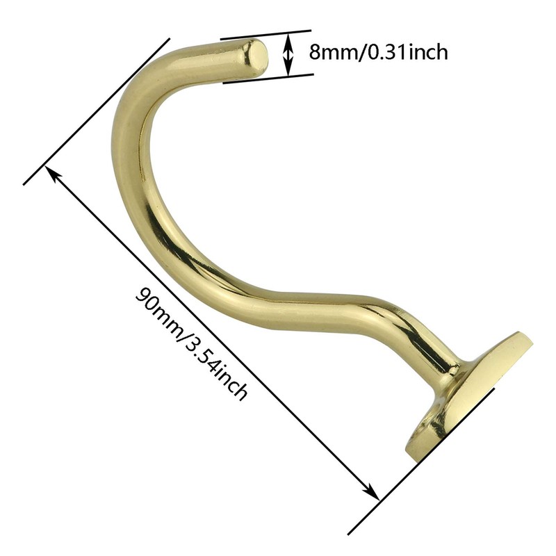 DGZZI Snooker Billiard Table Solid Brass Board Cue Hook with