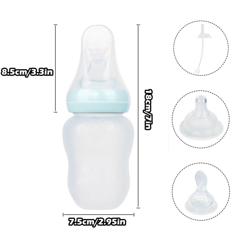 SIQITECHNO Drinking Aids Feeding Cup with Three Style Spoon Straw