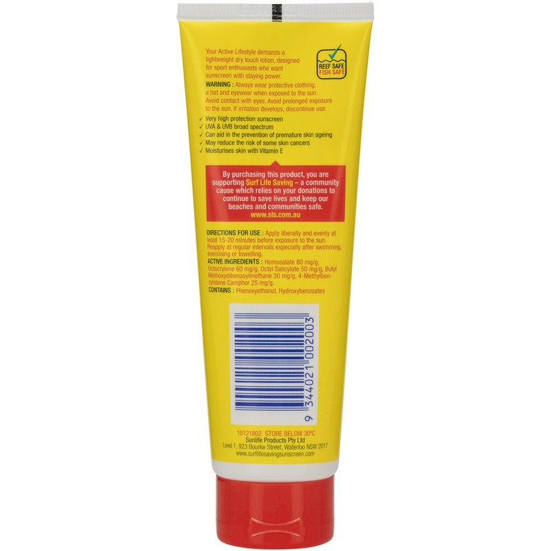 Surf Life Saving Australia Sport Sunscreen SPF 50+ 100ml