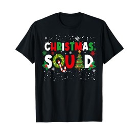 Christmas Family Matching Holiday X-mas Gift Christmas Squad T-Shirt