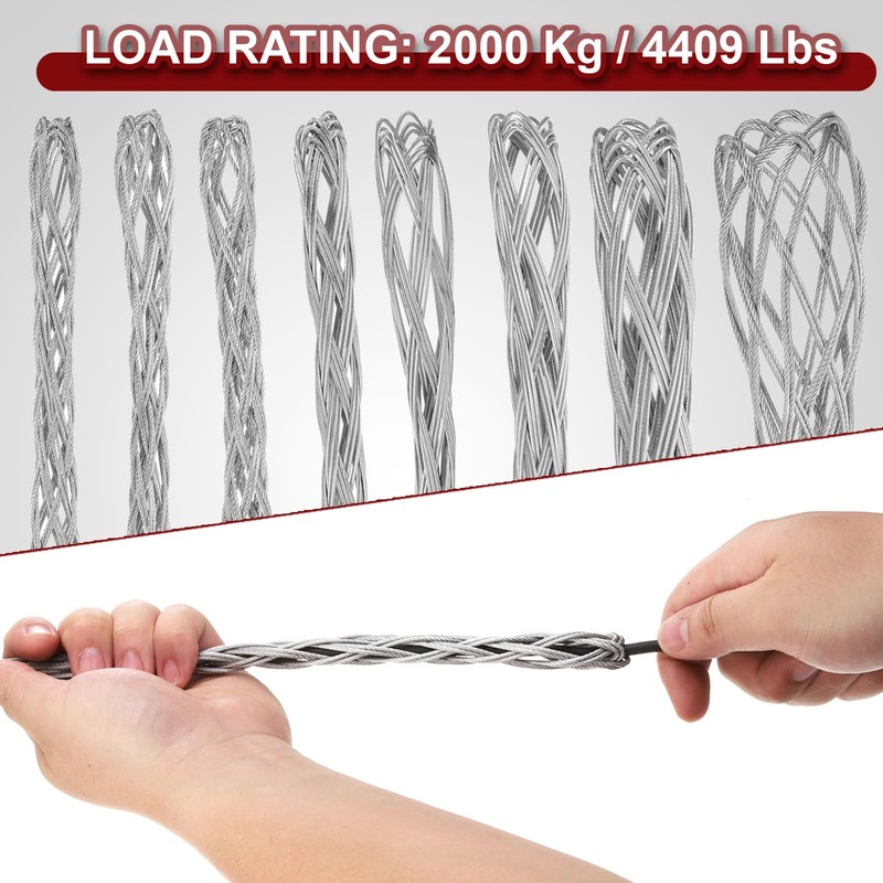 PATIKIL 30-50 mm Cable Pull Wire Socks 51.18 Inch Long