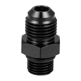 X AUTOHAUX Car Black 6AN Male Flare to M12 x 1.25mm Male Fitting Adapter