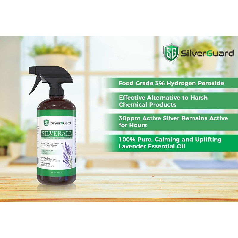 SilverGuard SilverAll Enhanced Hydrogen Peroxide Cleaner + Active Silver |
