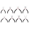 HARFINGTON 8pcs Jewelry Pliers Kits Jewelry Making Pliers Tool Needle/Round/End