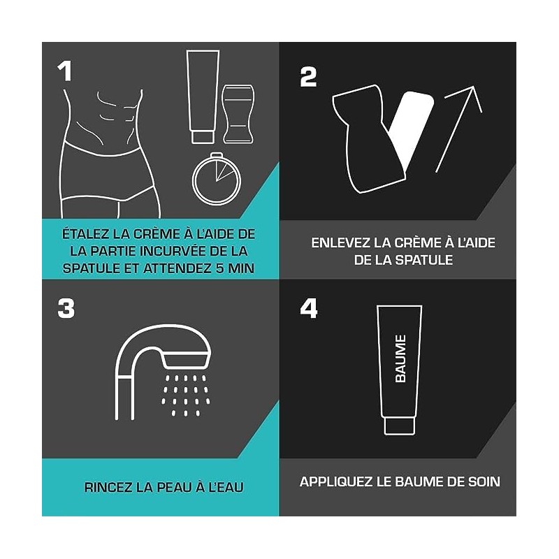 Veet Men – 3 Stück Haarentfernungs-Set für Intimpartien – 3