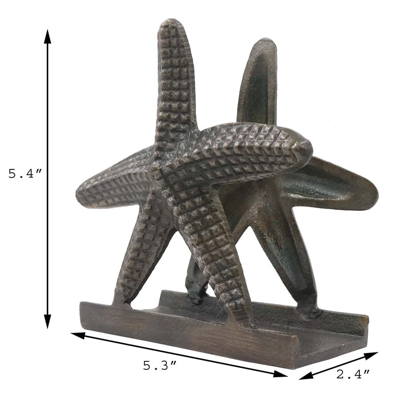 Nautical Starfish Lunch Napkin Holder Antique Brass By The Metal