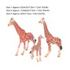 3pcs Giraffe Figurines Simulation Innovative Educational Giraffe Family Action Figure