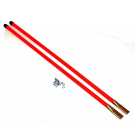 SAM Snow Plow Blade Guide Kits , 36" x 3/4"  Bolt-On, Orange, Buyers 1308110