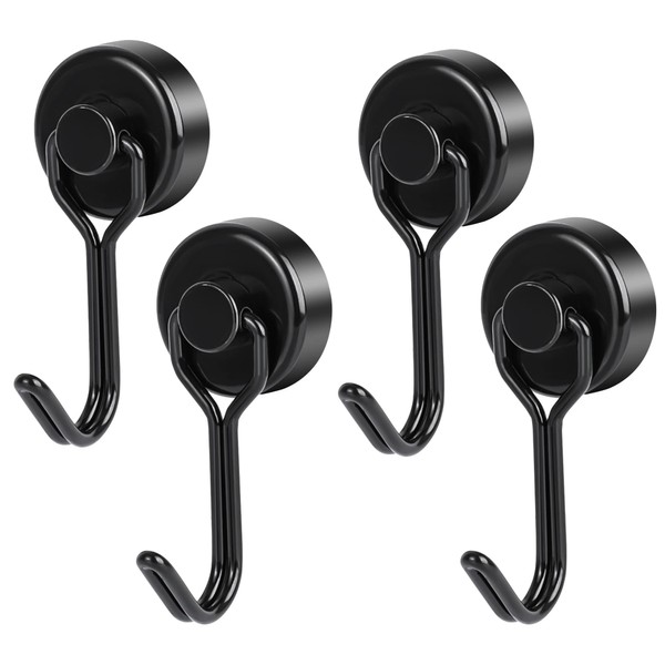 ZOEDO Magnetic Hooks, Set of 4 with Magnets, Super Strong,