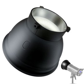 Godox Standard Reflector 7" Godox SL-60W SK400II MS200 MS300 DP400III DP600III Strobe Flash with Umbrella Hole Studio Monolight Reflector with Bowens Mount