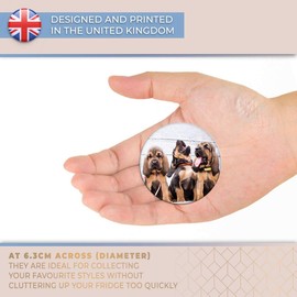 Destination Vinyl ltd Magnet for Refrigerator, Fridge - Cute Bloodhound Puppies Dog for Office, Cabinet and Whiteboard, Magnetic Stickers, 15558