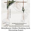 ShinyBeauty Chiffon Wedding Arch Draping Fabric 2Panels 29'' x 18FT