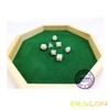 Heavy Duty 12 Inch Octagonal Wooden Dice Tray with Felt