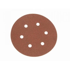 Faithfull AD150120H Hook and Loop Sanding Disc DID2 Holed 150mm x 120g (Pack of 25)