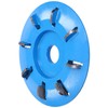 Wood Carving Disc 8 Teeth Carbon Steel Woodworking Arc Tea