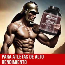 Creatina Monohidratada en Polvo Gladiator de Limón para Rendimiento Deportivo