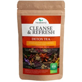 Herbal Detox Tea: Cleanse Tea for Digestive Health, Natural Energy and Refreshing - All Organic Healthy Cleansing Formula, Vegan - 28 Servings