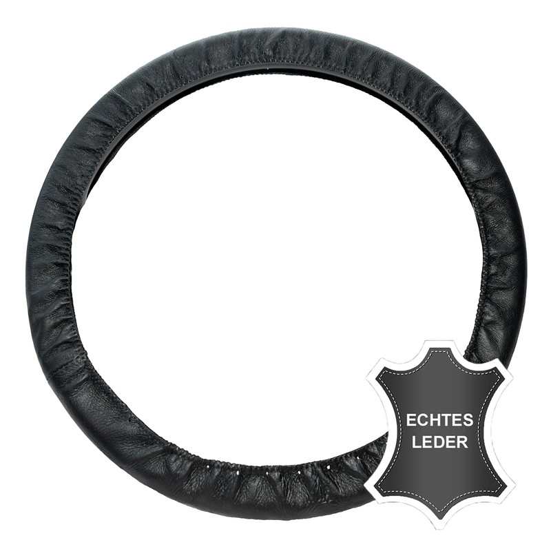 HP-Autozubehör 19782 Genuine Leather Steering Wheel Cover