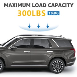 Roof Rack Cross Bars Compatible with Hyundai Palisade SE SEL XRT Limited Calligraphy 2019-2025, Adjustable Aluminum 300 LBS Anti-Theft Lock Cargo Carrier Rooftop Crossbar for Bike, Snowboard, Luggage