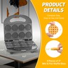 FineMade Mini Waffle Maker Machine, Small Waffle Bites Maker for