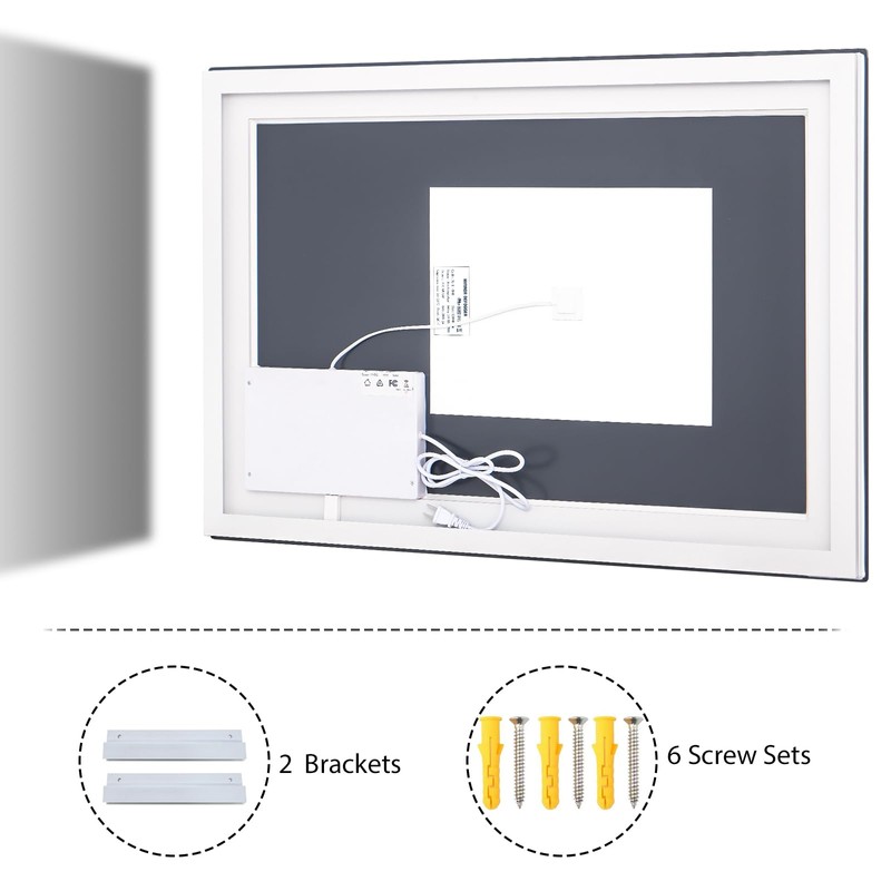 VooBang LED Bathroom Mirror 26 x 38 inches - 3