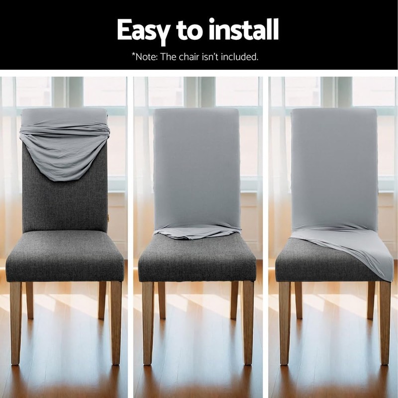 Artiss Dining Chair Covers 4X Slipcovers Spandex Stretch Banquet Wedding
