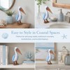 Coastal Beach Nautical Pelican Resin Statue Decor