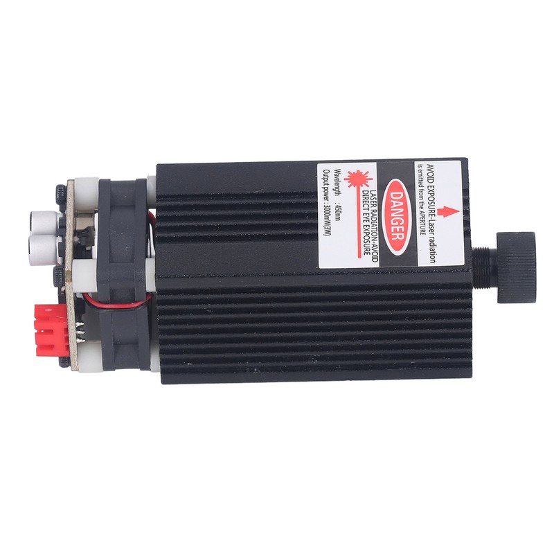 3W Engraving Laser Module 450nm Blue Light Focusable Fast Heat