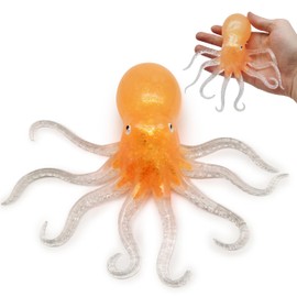 ZTATU Octopus Stress Balls for Kids Squishy Fidget Toys (1PCS) Sensory Squeeze Toys Squishy Balls for Kids, Sea Animals Party Favors, Stress Relief Gifts Easter Basket Stuffers