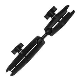 NKSRCP Dual Extension Double Socket Arm Compatible with RAM B-Size Mounts and Other 1 inch Industry Standard Device，with 1" Double Ball Adapter 360° Rotation for Bike/Truck/Car（10.4" Length）