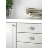 JIASENBAO Brushed Nickel Cabinet Cup Pulls 3" Hole Center 2