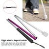 Folding Foldable Reflective Cane Crutch Portable Anti Shock Guide Walking