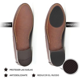 Pegatinas Antideslizantes Adhesivas Suela Zapatos Calzado Tacones Punta Almohadilla Anti Derrapes Tacon Talon Paquete Completo Almohadillas (Negro 2 Pares (4 piezas), Único)