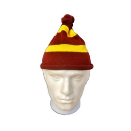 The Fancy Dress® New Adult Unisex Hats Bowler Trilby Gangster Santa Chef Pirate Cowboy Sailor Visor Rainbow Captain Hat Theme Party Accessory (Maroon Yellow Hat)