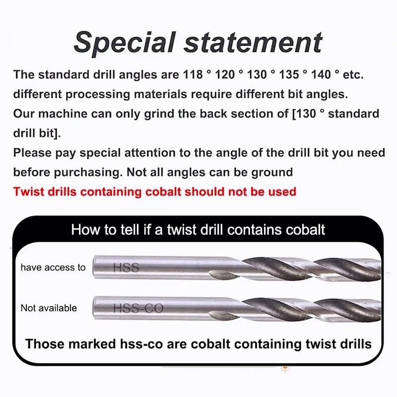 Drill Bit Sharpener, Power Drill Bit Sharpeners for All Bits