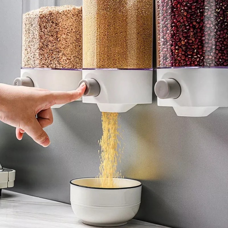 Círculo Dispensador Despachador Semillas Cereales Alimentos Cocina