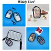 8PCS Clear Figure Display Bag with Keychain, Zipper Blind Box