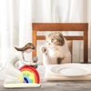 Nicear Rainbow Bridge Katzen-Gedenkgeschenk mit – handgefertigter Harzstatue eines Mädchens,