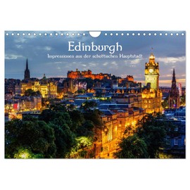 Edinburgh - Impressionen aus der schottischen Hauptstadt (Wandkalender 2026 DIN A4 quer), CALVENDO Monatskalender