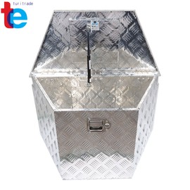 turitrade 29" X 15" X 18" Aluminum Trailer Tongue Storage Tool Box For Truck Pickup RV ATV