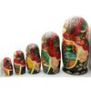 Tale of Ruslan and Ludmila Nesting Dolls Russian Hand Carved