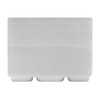 Pooja Bazar 8 Compartment White Party Thali Plates (50 Pack)