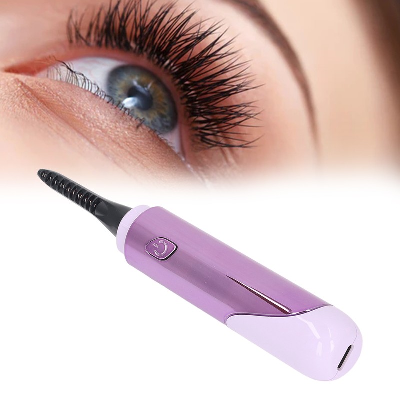 Heated Eyelash Curler Long Lasting Mini 4 Temperature Setting Rechargeable