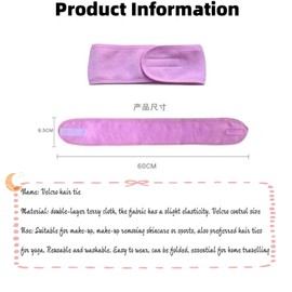 HSTWODE 1 x Cosmetic Hair Band, Adjustable Hair Band, Hair Bobbles Adjustable Hair Band for Face, Sports, Yoga, Spa (Light Green, Universal Size)