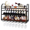 Hoctieon Wall Mounted Wine Rack, 31.5" Wall Wine Rack for