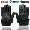 Milwaukee Leather MG7518 Men's Black Deerskin Gauntlet Motorcycle Hand Gloves