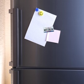 North Carolina License Plate Magnet for Fridge, Collectible State Souvenir, 3.5 x 1.75 Inches